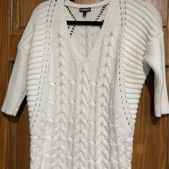 Express Vneck chunky knit sweaters (3) - Picture 4 of 7